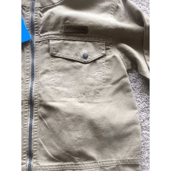 NEW Youth Small COLUMBIA Badger Ridge Full Zip Jacket Coat Khaki  XB3973-243 - Picture 3 of 4